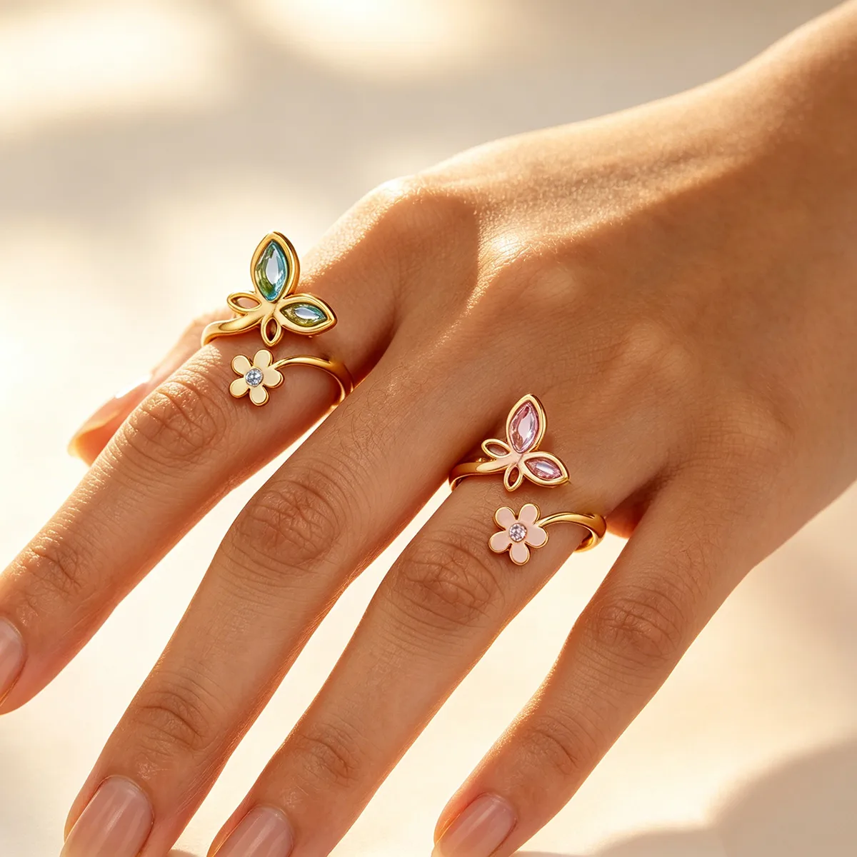 Adjustable Flower Rings for Wo - Women'S Accessories Trends 2026 บทวิจารณ์และราคา