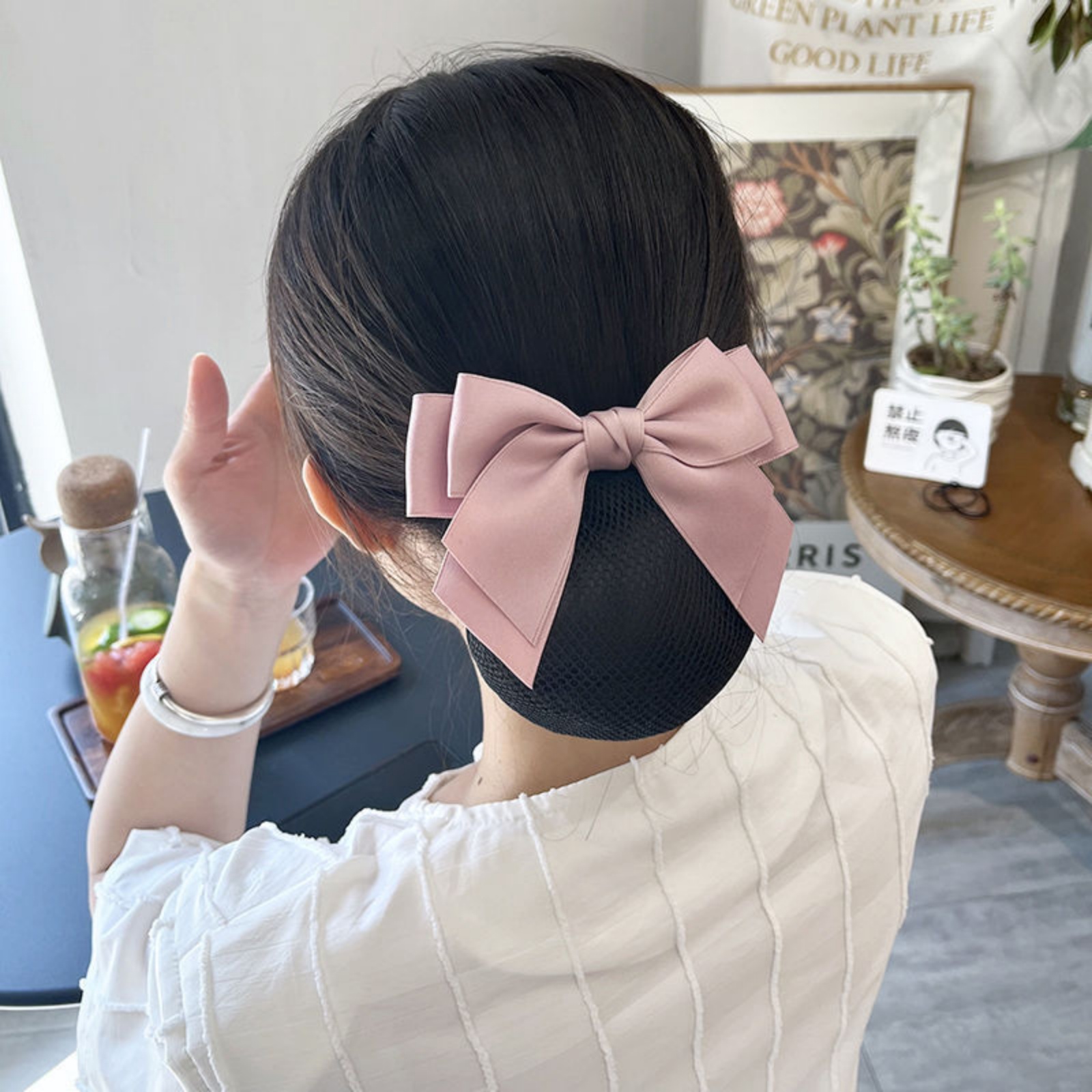 1PC Elegant Bow Hair Net for P - Women'S Work Accessories บทวิจารณ์และราคา