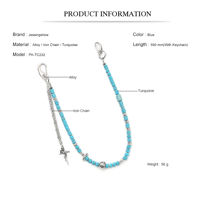 Boho Punk Jean Chain Handmade  - Women Accessories Pk บทวิจารณ์และราคา