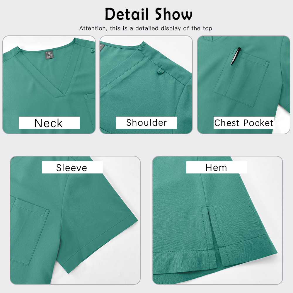 Multilcolors Women Scrubs Set  - Women'S Work Accessories บทวิจารณ์และราคา
