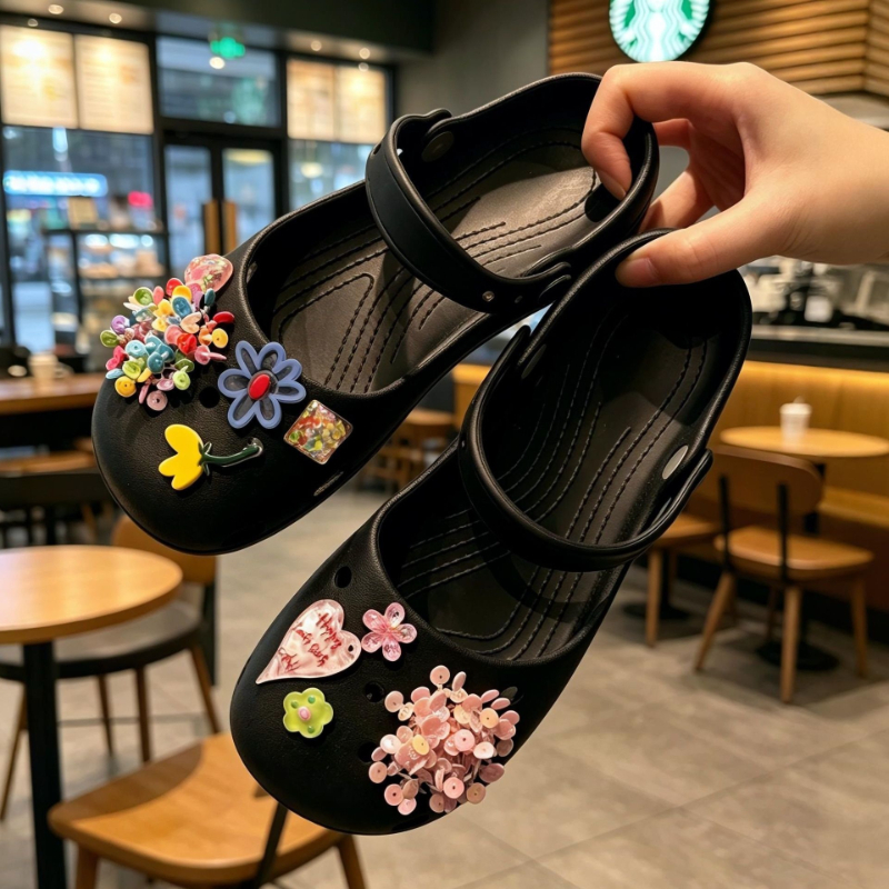 Fashion DIY bead flower croc c - Women'S Accessories Crocs บทวิจารณ์และราคา