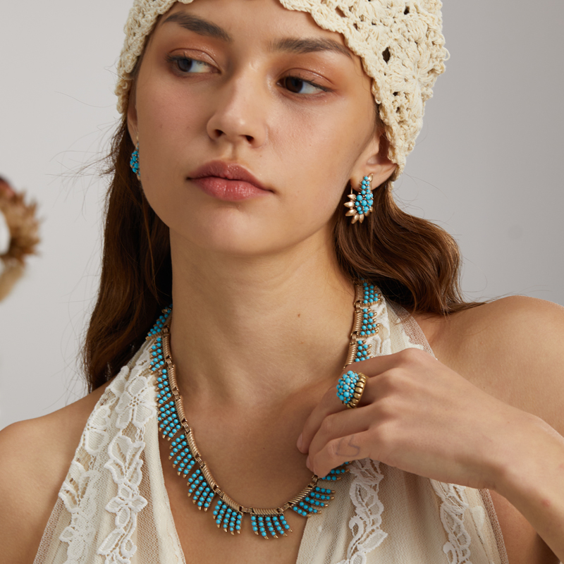 Bohemian Jewelry Vintage Blue  - Women'S Accessories Trends 2026 บทวิจารณ์และราคา