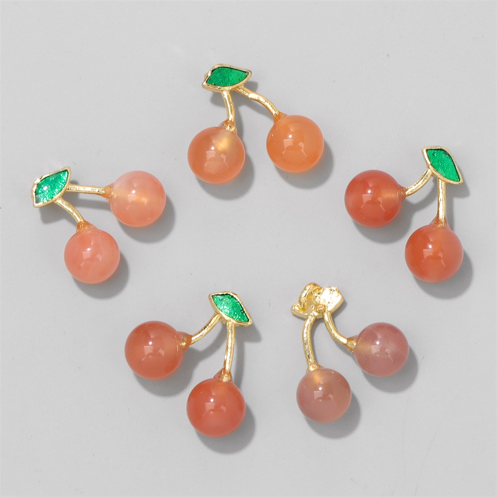 Sweet Pink Agate Stone Charms  - Women'S Accessories Purse บทวิจารณ์และราคา