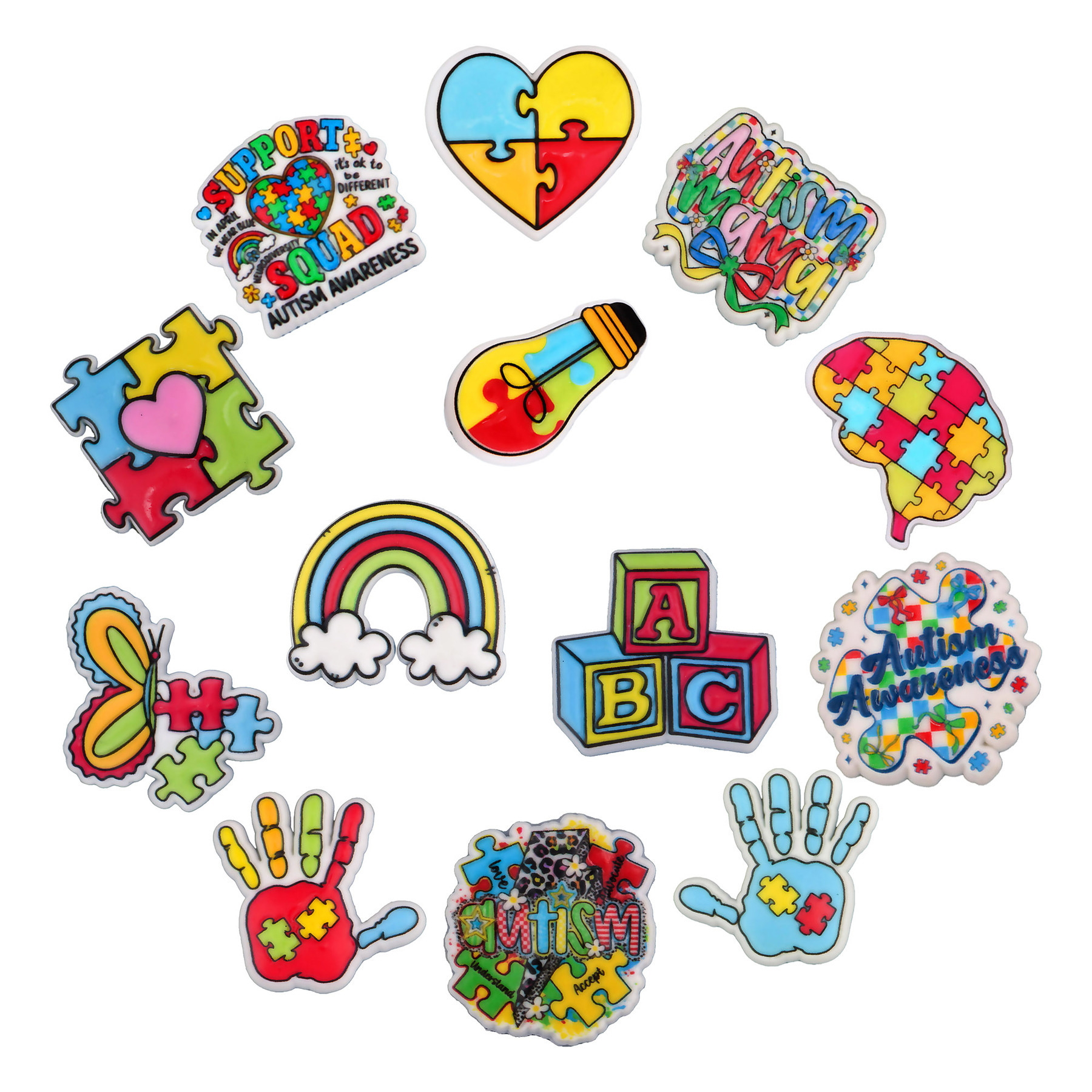 Autism Shoe Accessories  Cute  - Women'S Accessories Crocs บทวิจารณ์และราคา