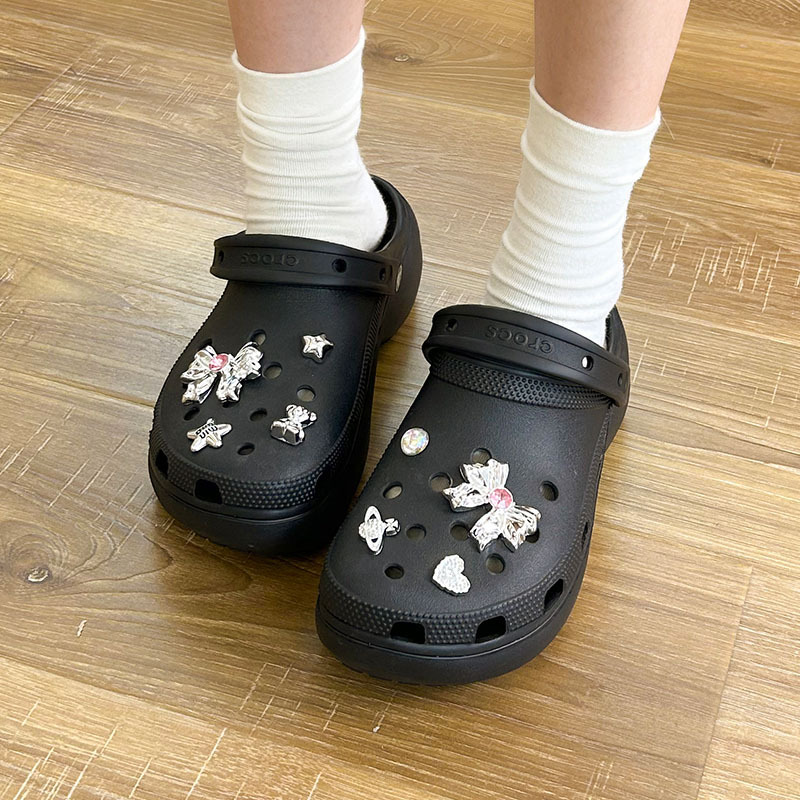 2025 Silver Hot Selling Bow So - Women'S Accessories Crocs บทวิจารณ์และราคา