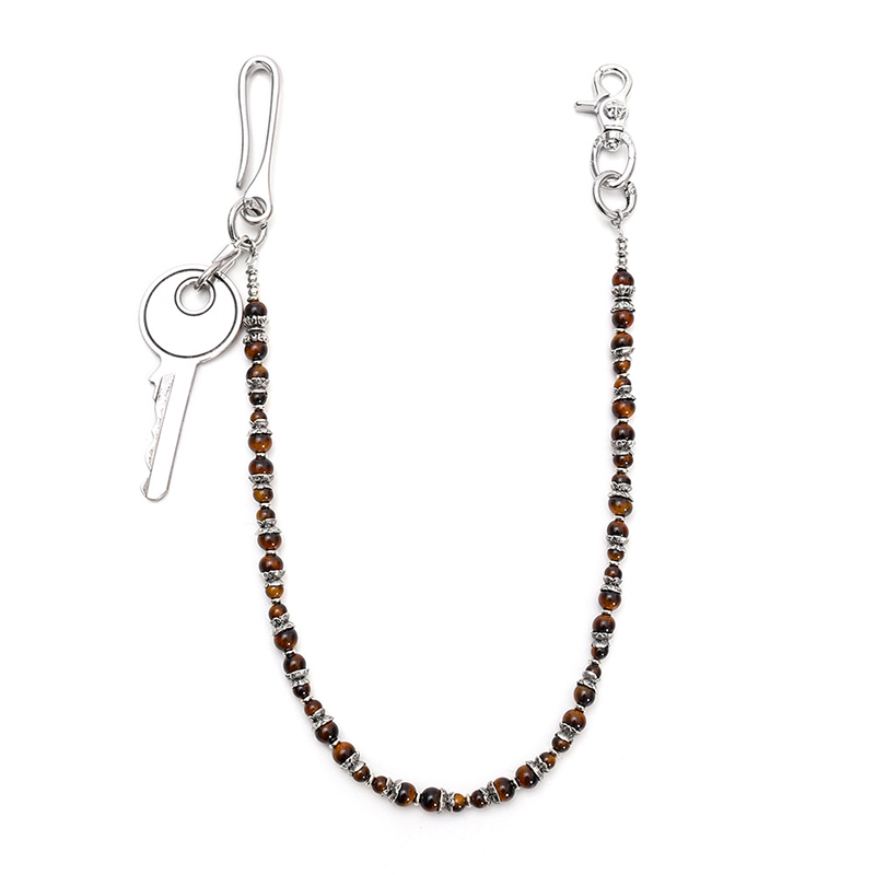 Hip Hop Punk Tiger Eye Beaded  - Women Accessories Pk บทวิจารณ์และราคา