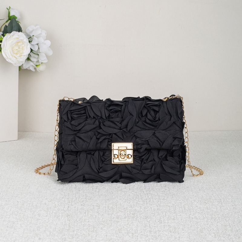 3D Rose Floral Satin Evening B - Women'S Accessories Purse บทวิจารณ์และราคา