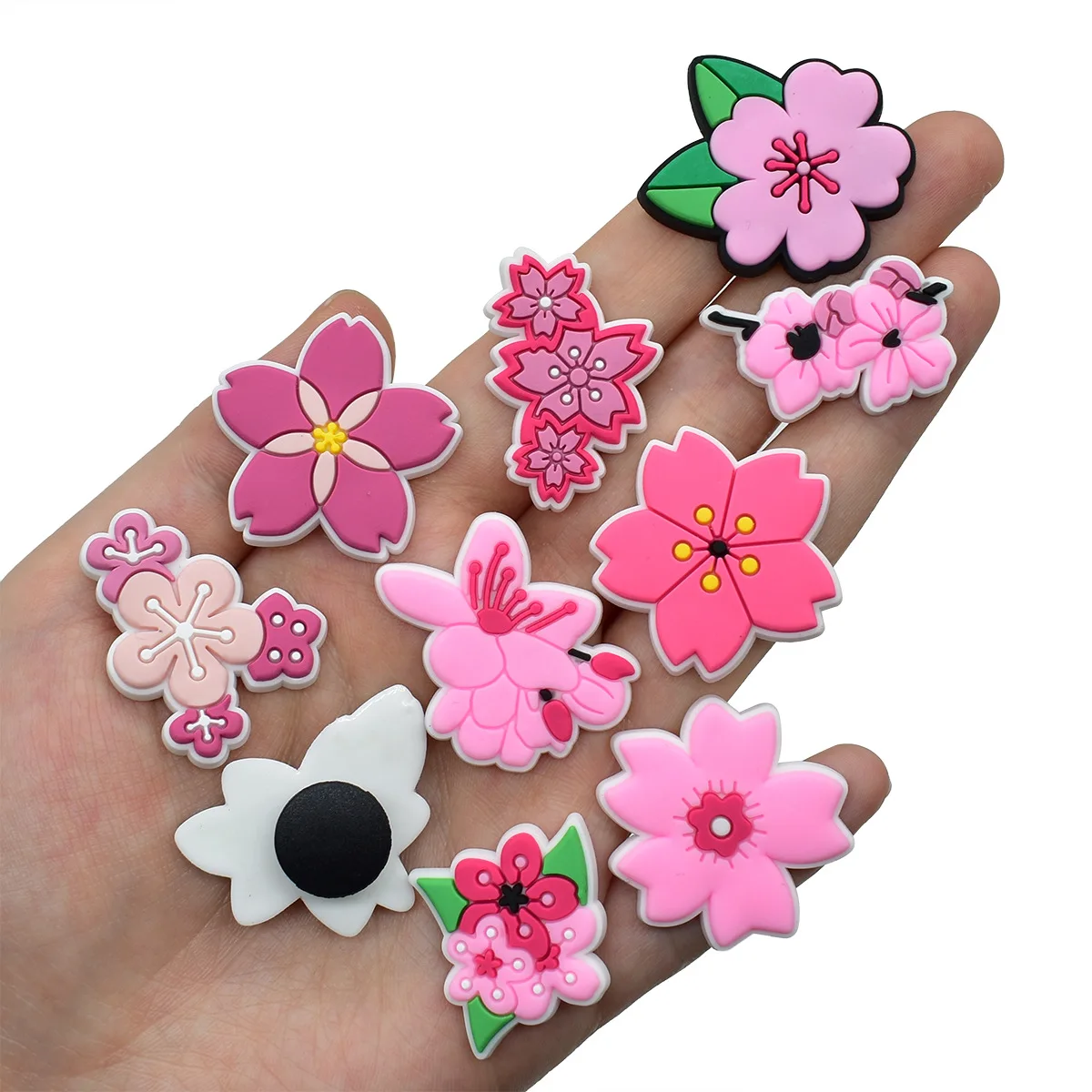 Cute Pink Flower Shoe Charms f - Women'S Accessories Crocs บทวิจารณ์และราคา
