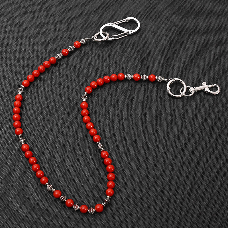 Hip Hop Punk Jean Chain Red Be - Women Accessories Pk บทวิจารณ์และราคา