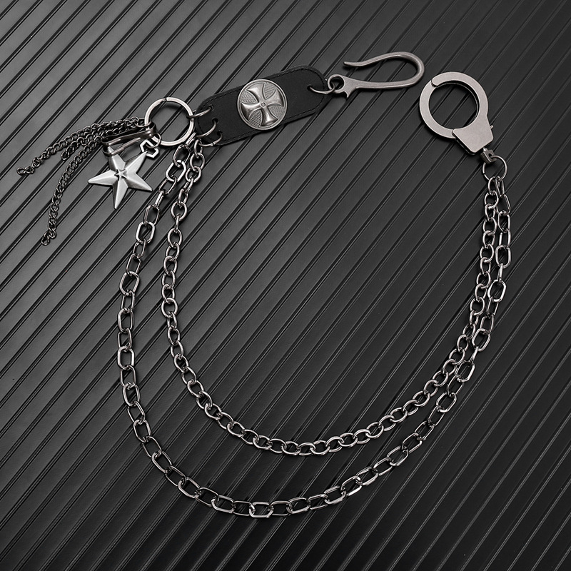 Punk Steet Cowhide Keychains C - Women Accessories Pk บทวิจารณ์และราคา