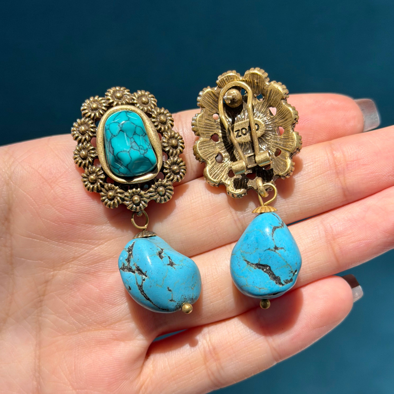 Vintage Turquoise Earrings Nat - Women'S Accessories Trends 2026 บทวิจารณ์และราคา