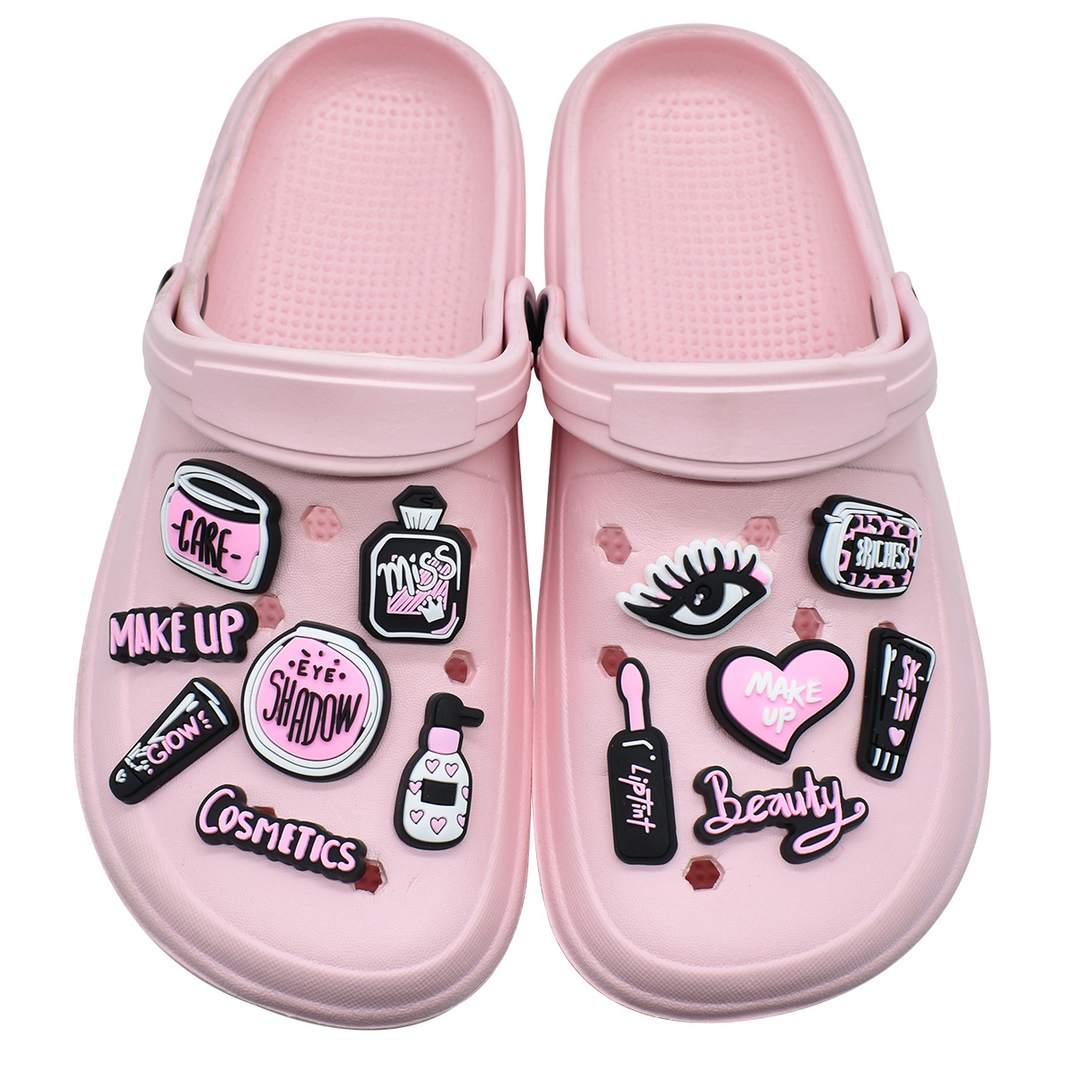 Pink Beauty Makeup Shoe Charms - Women'S Accessories Crocs บทวิจารณ์และราคา