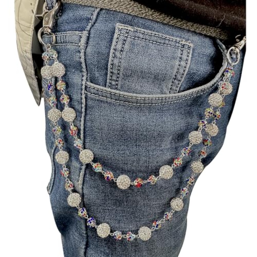 Sparkly Ceramic Beads Waist Ch - Women'S Accessories Purse บทวิจารณ์และราคา