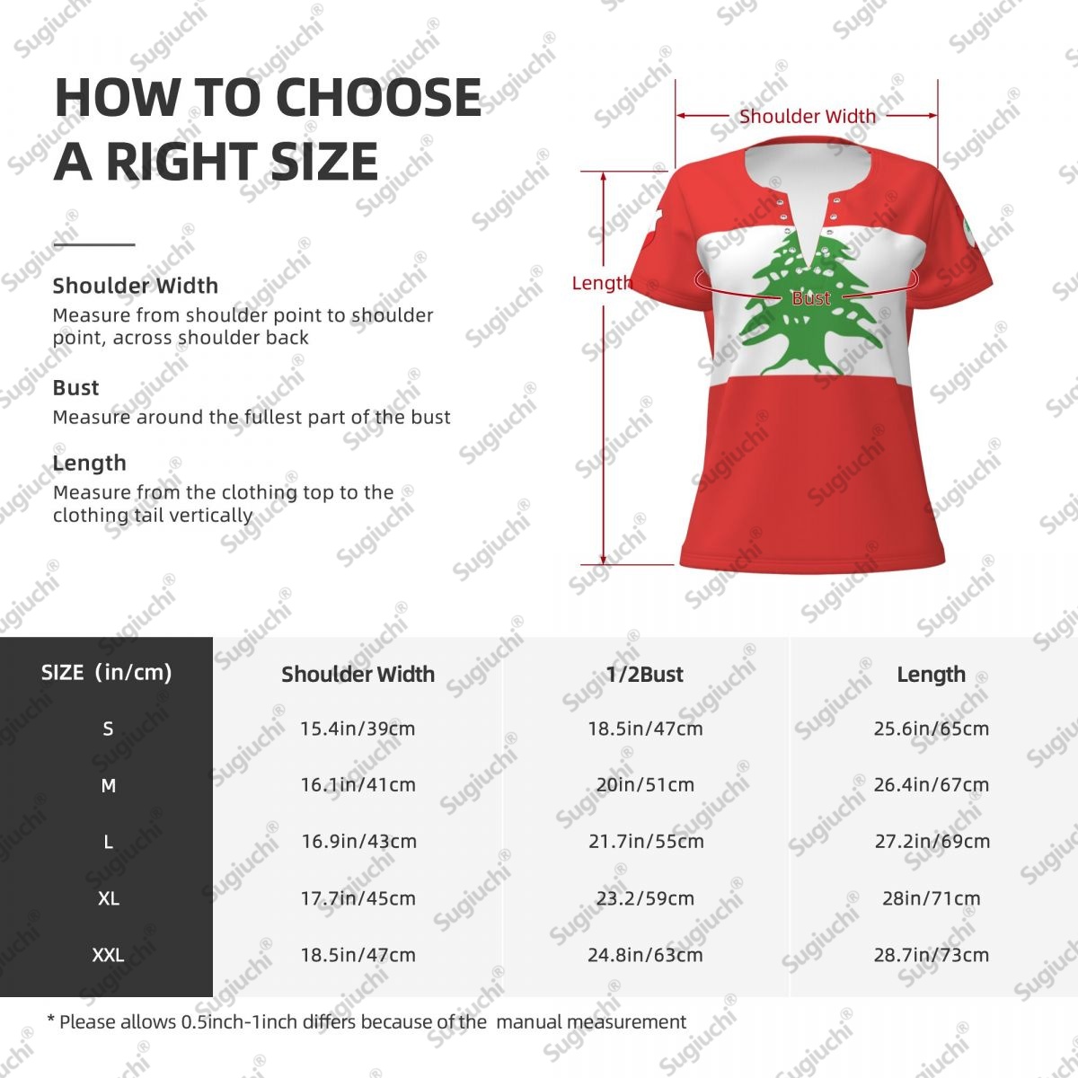2025 Lebanon Flag Sexy Deep V  - Women Accessories Lebanon บทวิจารณ์และราคา