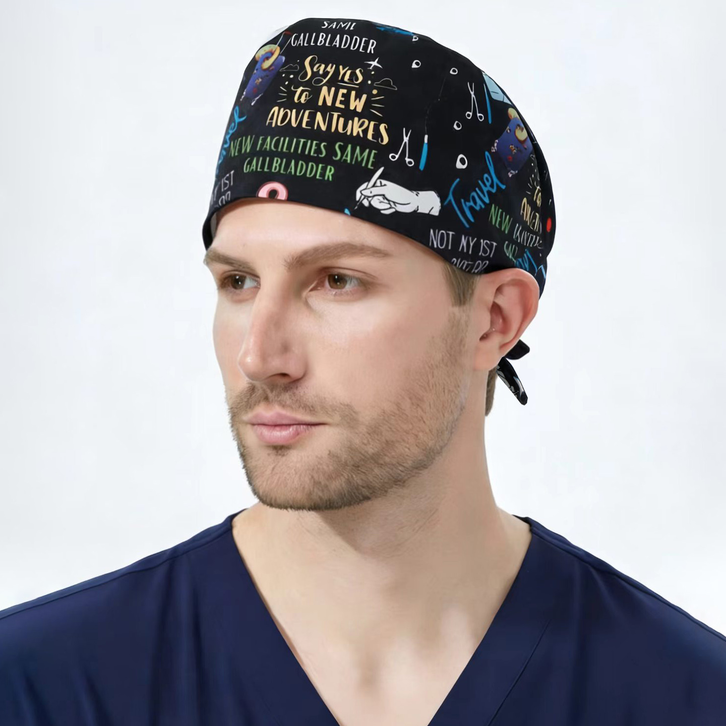 Cartoon Printing Surgical Caps - Women'S Work Accessories บทวิจารณ์และราคา