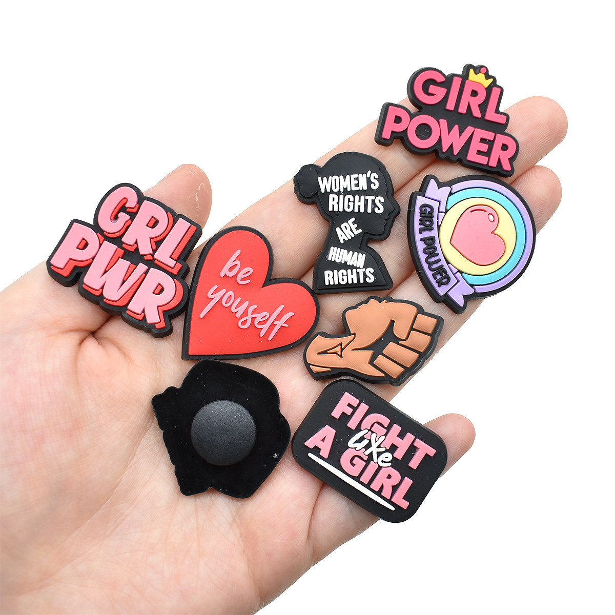 Cute Pink Power Shoe Charms De - Women'S Accessories Crocs บทวิจารณ์และราคา