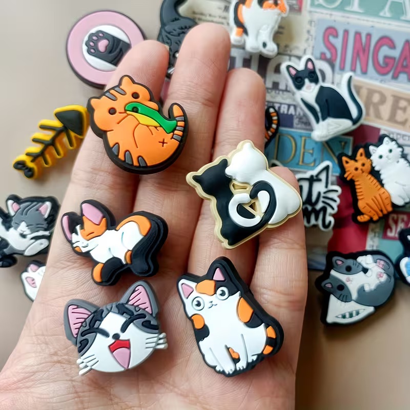 23Pcs Cute Cat Shoe Charms, Cr - Women'S Accessories Crocs บทวิจารณ์และราคา