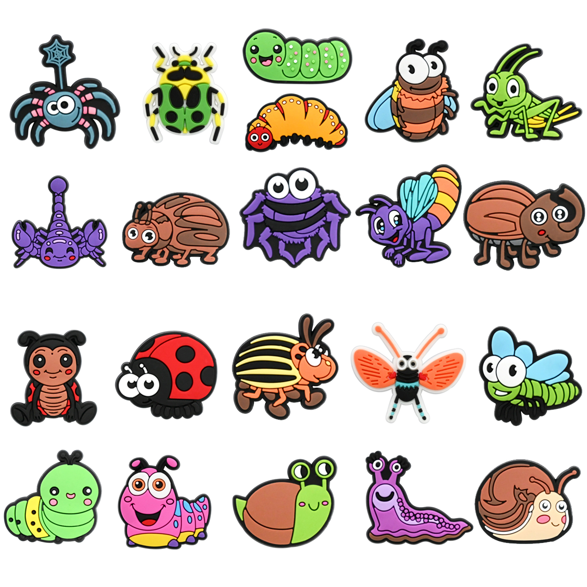 Cute Insect Shoe Charms for Cr - Women'S Accessories Crocs บทวิจารณ์และราคา