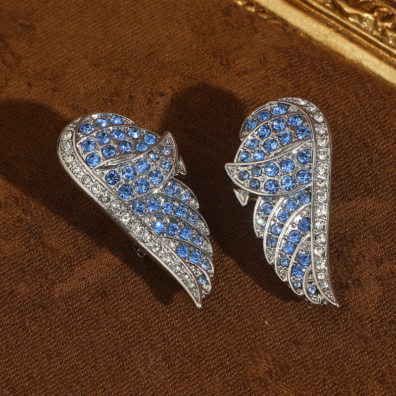 Vintage Angel Wing Blue Earrin - Women'S Accessories Trends 2026 บทวิจารณ์และราคา